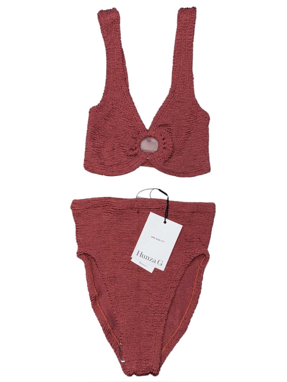 HUNZA G  Nadine Two-Piece Swimsuit - Picture 3 of 5